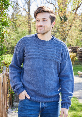 HERRENPULLOVER Landlust Alpaka Merino 160 von Lana Grossa