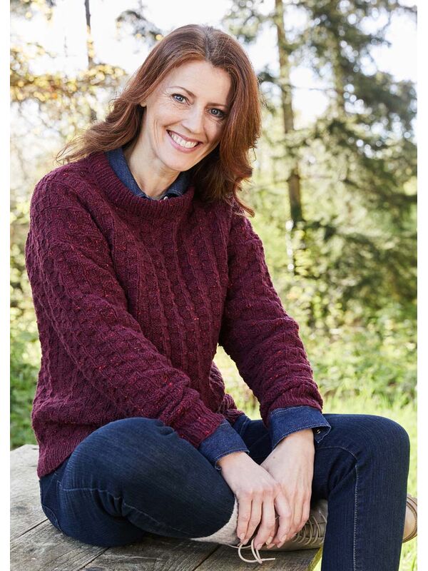 Lana Grossa DAMENPULLOVER Landlust Soft Tweed 180