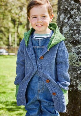 KINDERJACKE Landlust Soft Tweed 180 von Lana Grossa