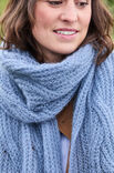 Lana Grossa SCHAL MIT ZOPF-PATENTMUSTER Landlust Kidmohair