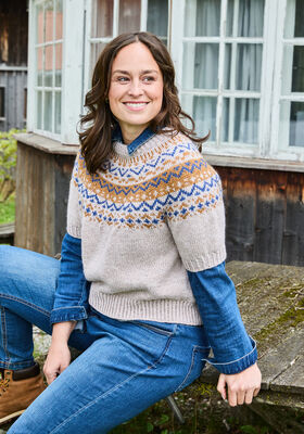 KURZARMPULLOVER Landlust Naturwolle von Lana Grossa