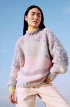 Lana Grossa PULLOVER Brushy & Brushy Print (lala Berlin)