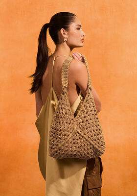 GRANNYSQUARE TASCHE MIT GLITZER The Core & Glamour von Lana Grossa