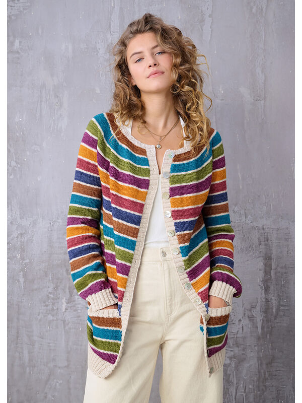 Lana Grossa DESPERATE HOUSEWIFE CARDIGAN Cool Wool & Cool Wool Vintage