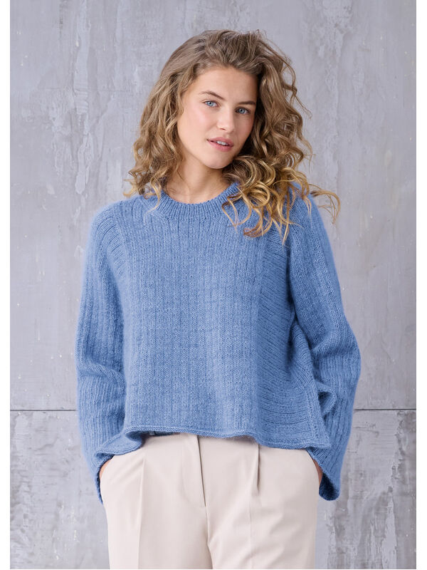 Lana Grossa BASIC RIB SWEATER Cool Wool Vintage & Silkhair