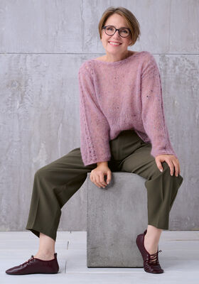LUNA SWEATER Natural Superkid Tweed von Lana Grossa