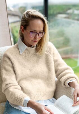 WENDINGERSWEATER LIGHT Natural Alpaca Pelo & Silkhair von Lana Grossa