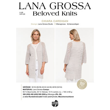Lana Grossa CHIARA CARDIGAN - Beloved Knits No. 3