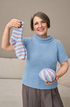 Lana Grossa RAGLANPULLOVER MIT HALBARM Cosy Socks