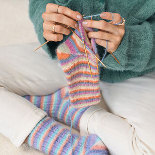 Lana Grossa BASIC-SOCKEN Cosy Socks Soft Stripes