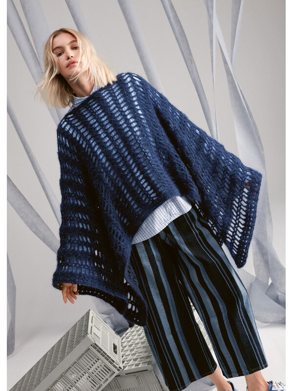 Lana Grossa PONCHO Mohair di Gio