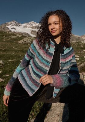 HÄKELJACKE Gomitolo Fumo von Lana Grossa