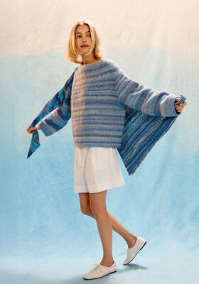 HÄKEL-PULLOVER TOP-DOWN Gomitolo Mambo von Lana Grossa