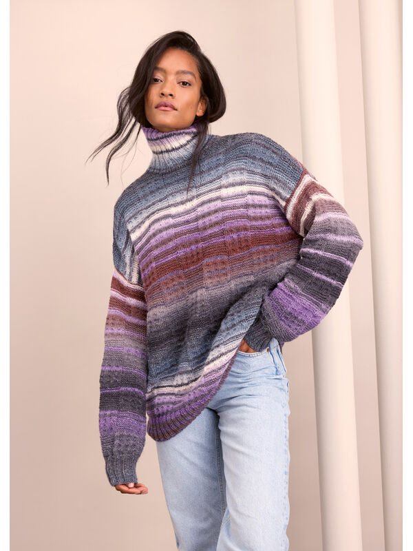 Lana Grossa ROLLKRAGEN-PULLOVER OVERSIZED Gomitolo Gala