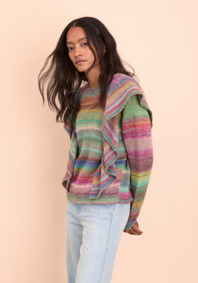 PULLOVER MIT RÜSCHEN Gomitolo Intenso von Lana Grossa