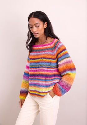 RAGLAN-PULLOVER TOP-DOWN Candy von Lana Grossa