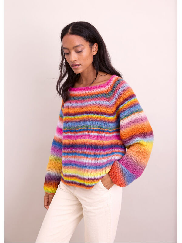 Lana Grossa RAGLAN-PULLOVER TOP-DOWN Candy