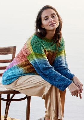 PULLOVER Cool Wool Lace Hand-dyed von Lana Grossa