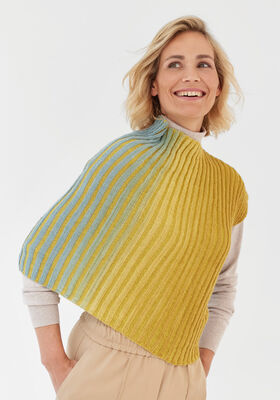 PONCHO Cool Wool Lace hand-dyed & Cool Wool Lace von Lana Grossa