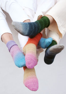 SOCKEN Meilenweit 50g Merino hand-dyed von Lana Grossa