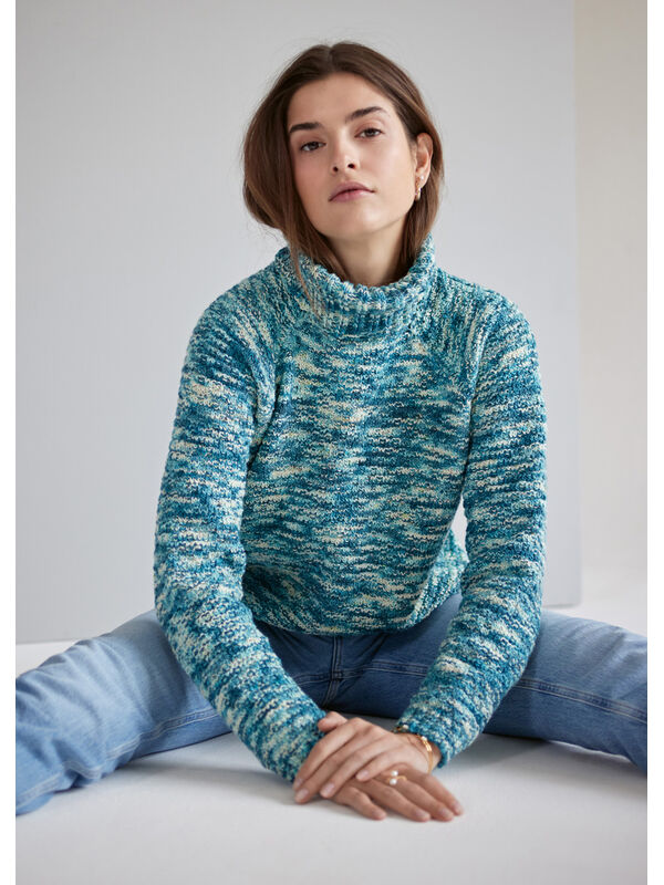 Lana Grossa DAMENRAGLANPULLOVER Cool Wool hand-dyed