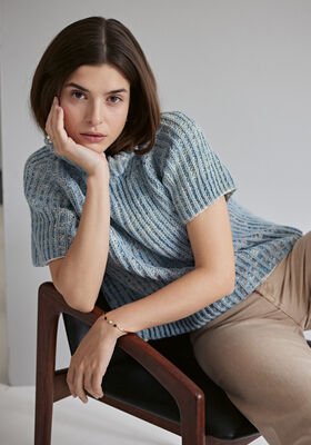 RIPPENPULLOVER Cool Wool & Cool Wool hand-dyed von Lana Grossa