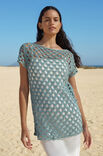 Lana Grossa SHIRT IM FILIGRANEN LOCHMUSTER Solo Lino