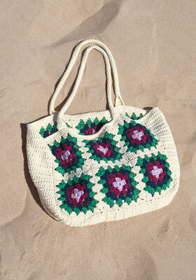 SHOPPER MIT GRANNY-QUADRATEN Organico von Lana Grossa