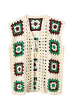 Lana Grossa WESTE MIT QUADRATISCHEN MOTIVEN UND LOCHMUSTER Soft Cotton