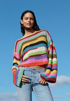 LONGSLEEVE IN STÄBCHEN Cotone & Elastico von Lana Grossa