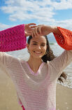 Lana Grossa LANGARMPULLOVER IM VERSETZTEN FILETMUSTER Campo