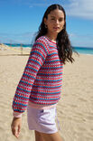 Lana Grossa RAGLANPULLOVER IM STÄBCHENLOCHMUSTER Elastico