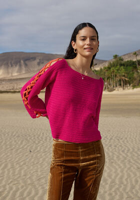 PULLOVER IN HALBEN STÄBCHEN Elastico von Lana Grossa