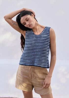 TOP IM GITTERMUSTER Elastico von Lana Grossa