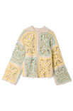 Lana Grossa JACKE IN GROSSEN QUADRATISCHEN MOTIVEN Cotonella