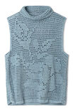 Lana Grossa TOP IM FILETMUSTER MIT ROSENMOTIVEN Solo Lino