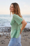 Lana Grossa SHIRT IM FILETMUSTER MIT BLÜTEN Cotonella