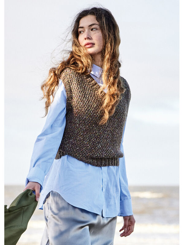 Lana Grossa V-PULLUNDER Cool Merino Print