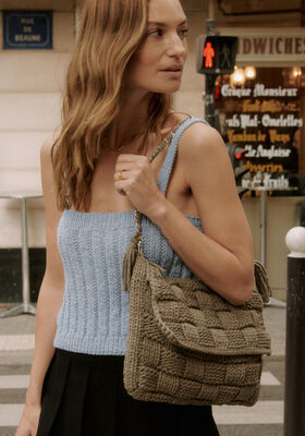 GESTRICKTE TASCHE The Tube von Lana Grossa