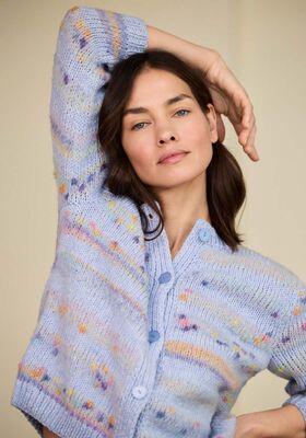 JACKE MIT 3/4 ARM Cassata & Cool Merino von Lana Grossa