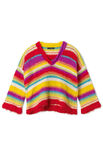 Lana Grossa V-PULLOVER MIT STREIFEN Basta, Bottoni & Summer Softness