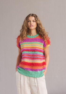 PULLUNDER MIT STREIFEN Basta, Bottoni & Summer Softness von Lana Grossa