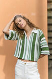 Lana Grossa POLOJACKE MIT STREIFEN Ecopuno