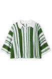 Lana Grossa POLOJACKE MIT STREIFEN Ecopuno