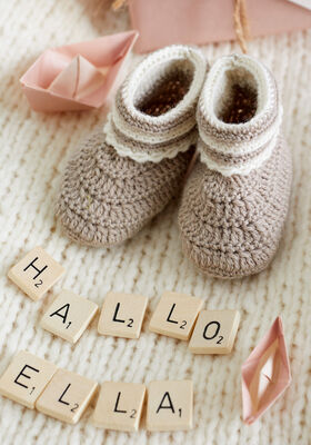 BABYSCHUHE Meilenweit 50g Cashmere von Lana Grossa