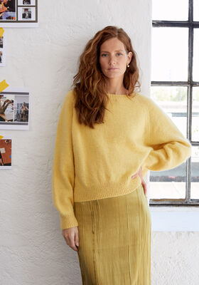 TOP-DOWN-PULLOVER IDA I Cool Wool & Silkhair  von Lana Grossa