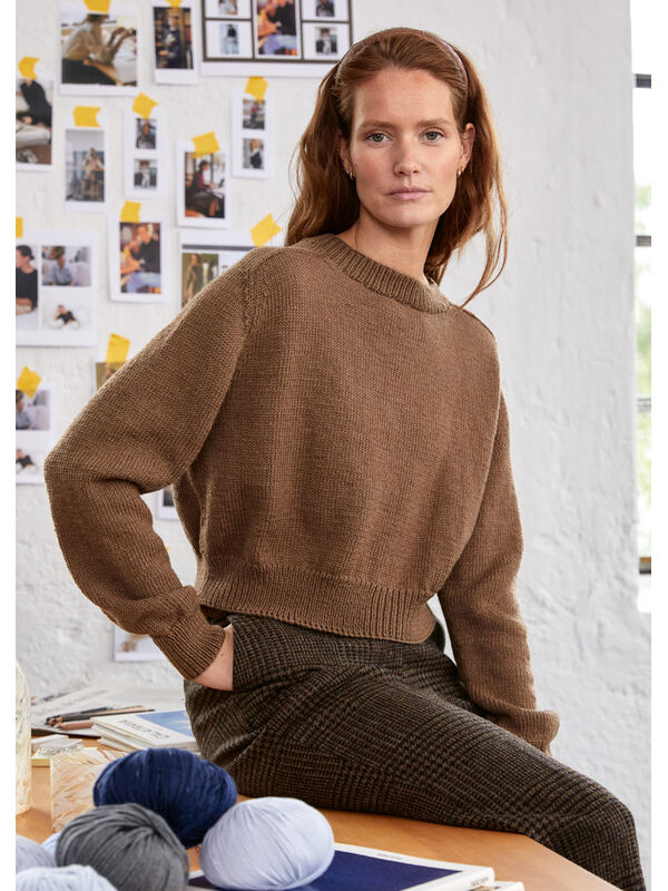 Lana Grossa PULLOVER IDA III Cool Wool Big Mélange (We care)