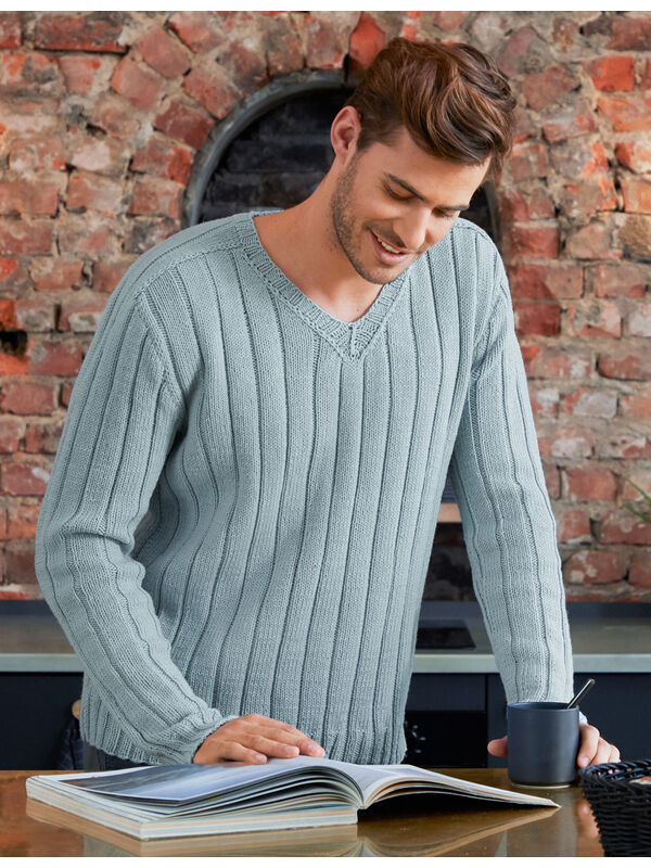 Lana Grossa HERRENPULLOVER Cool Wool Big