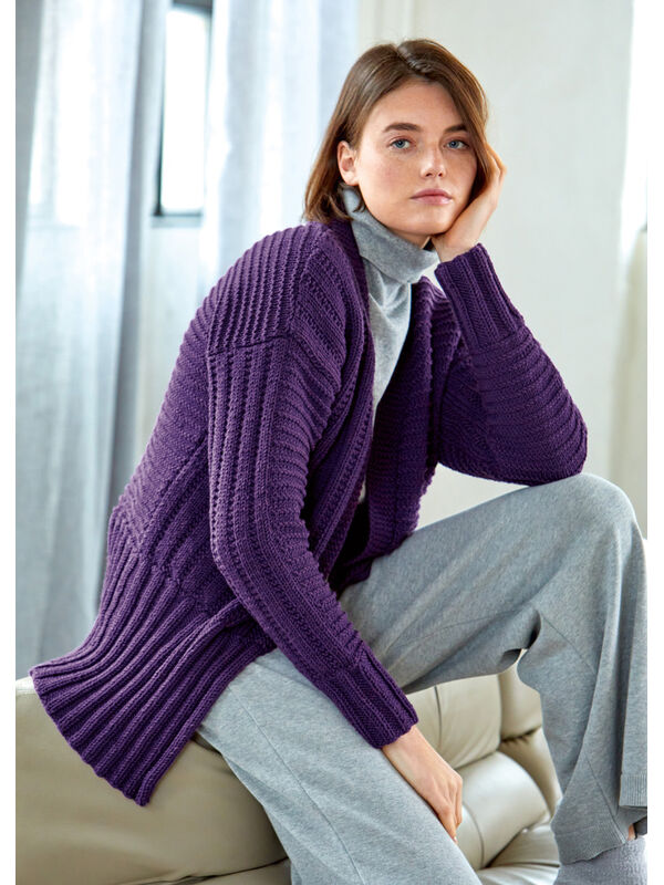 Lana Grossa CARDIGAN Bingo Mélange (GOTS)