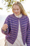 Lana Grossa TOP DOWN STREIFENJACKE Merino Superiore & Silkhair